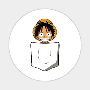 Luffy Chibi Pocket Magnet